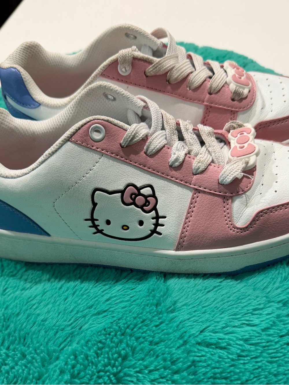 Hello Kitty White, Pink & Blue Kids Sneakers